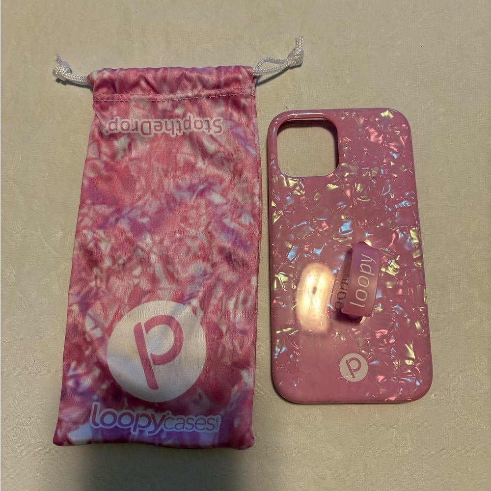 Loopy Case Pink Glitter Phone Case for iPhone